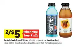 Meijer Protein2o Infused Water or Just Ice Tea offer