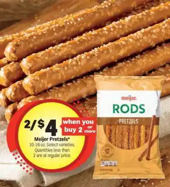 Meijer Meijer Pretzels offer