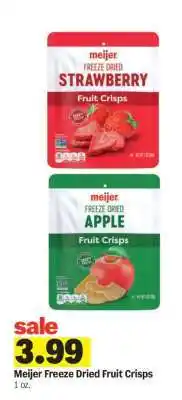 Meijer Meijer Freeze Dried Fruit Crisps offer