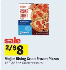 Meijer Meijer Rising Crust Frozen Pizzas offer