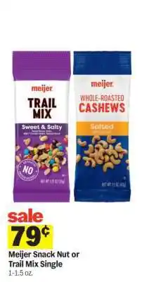 Meijer Meijer Snack Nut or Trail Mix Single offer