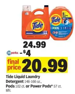 Meijer Tide Liquid Laundry Detergent offer