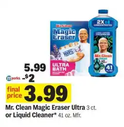 Meijer Mr. Clean Magic Eraser Ultra or Liquid Cleaner offer