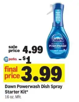 Meijer Dawn Powerwash Dish Spray Starter Kit offer
