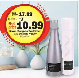 Meijer Nexxus Shampoo or Conditioner or Styling Product offer