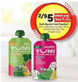 Meijer Yumi Organic Food Pouches offer
