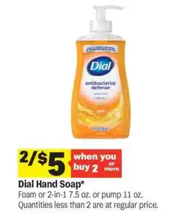 Meijer Dial Hand Soap offer