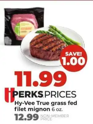 Hy-Vee Hy-Vee True grass fed filet mignon offer