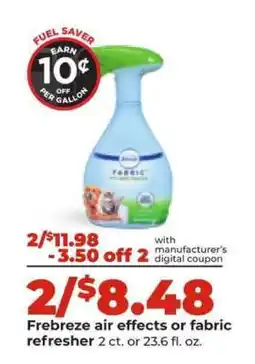 Hy-Vee Febreze Air Effects or Fabric Refresher offer