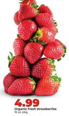 Hy-Vee Organic fresh strawberries offer