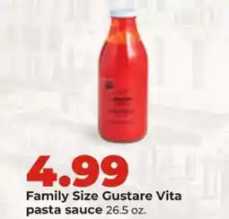 Hy-Vee Family Size Gustare Vita pasta sauce offer