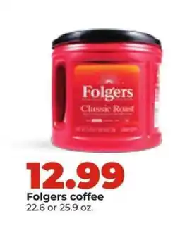 Hy-Vee Folgers Coffee offer