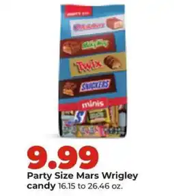 Hy-Vee Party Size Mars Wrigley candy offer