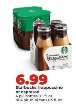 Hy-Vee Starbucks Frappuccino or Espresso offer