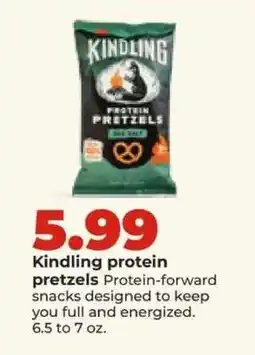 Hy-Vee Kindling protein pretzels offer