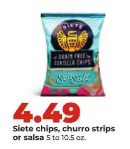 Hy-Vee Siete chips, churro strips or salsa offer