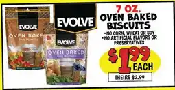 Ollie's EVOLVE OVEN BAKED BISCUITS offer