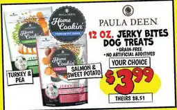 Ollie's PAULA DEEN HOME COOKIN' JERKY BITES DOG TREATS offer