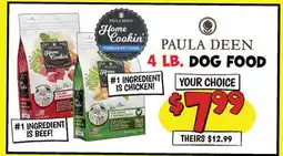 Ollie's PAULA DEEN 4 LB. DOG FOOD offer