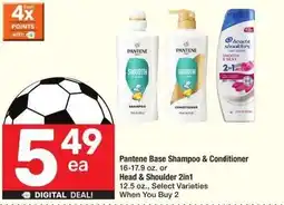Albertsons Pantene Base Shampoo & Conditioner offer