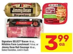 Albertsons Signature SELECT Bacon offer