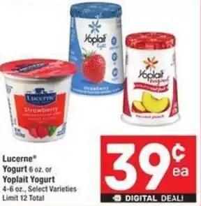 Albertsons Lucerne Yogurt offer
