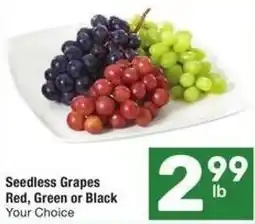 Albertsons Seedless Grapes Red, Green or Black offer