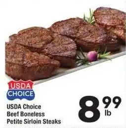 Albertsons USDA Choice Beef Boneless Petite Sirloin Steaks offer