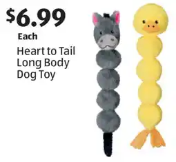 Aldi Heart to Tail Long Body Dog Toy offer