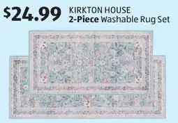 Aldi KIRKTON HOUSE 2-Piece Washable Rug Set offer