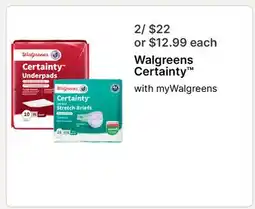 Walgreens Walgreens Certainty offer