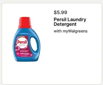 Walgreens Persil Laundry Detergent offer