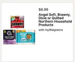 Walgreens Angel Soft, Brawny, Dixie or Quilted Northern Household Products offer