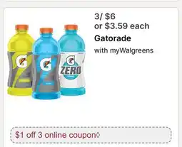 Walgreens Gatorade offer