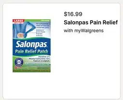 Walgreens Salonpas Pain Relief offer