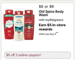 Walgreens Old Spice Body Wash offer