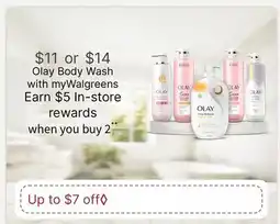 Walgreens Olay Body Wash offer