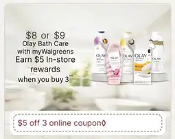 Walgreens Olay Bath Care offer