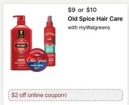 Walgreens Old Spice Hair Care offer