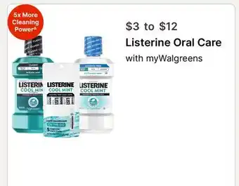 Walgreens Listerine Oral Care offer