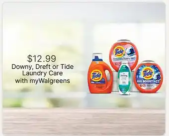 Walgreens Downy, Dreft or Tide Laundry Care offer
