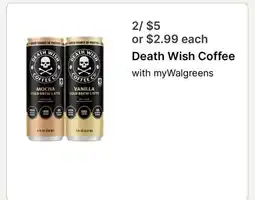 Walgreens Death Wish Coffee offer