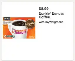 Walgreens Dunkin' Donuts Coffee offer