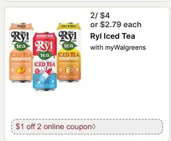 Walgreens Ryl Iced Tea offer