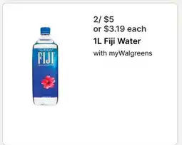 Walgreens Fiji Water offer