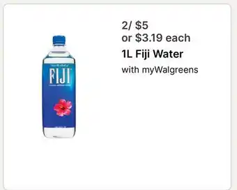 Walgreens Fiji Water offer