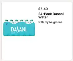 Walgreens 24-Pack Dasani Water offer