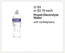 Walgreens Propel Electrolyte Water offer