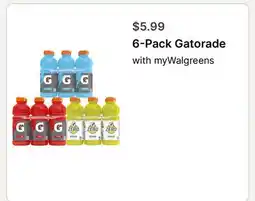 Walgreens 6-Pack Gatorade offer