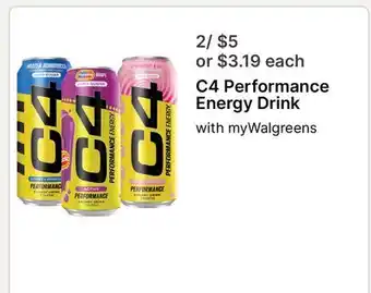 Walgreens C4 Performance Energy Drink offer
